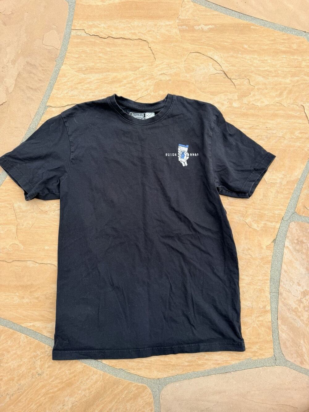 Dutch Bros Coffee Killer Coffee Since 1992 TShirt womens M Black Blue Rock